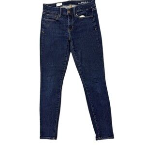 Gap 1969 Size 26 2 Womens Leggings Jeans Low Rise Stretch Dark Wash